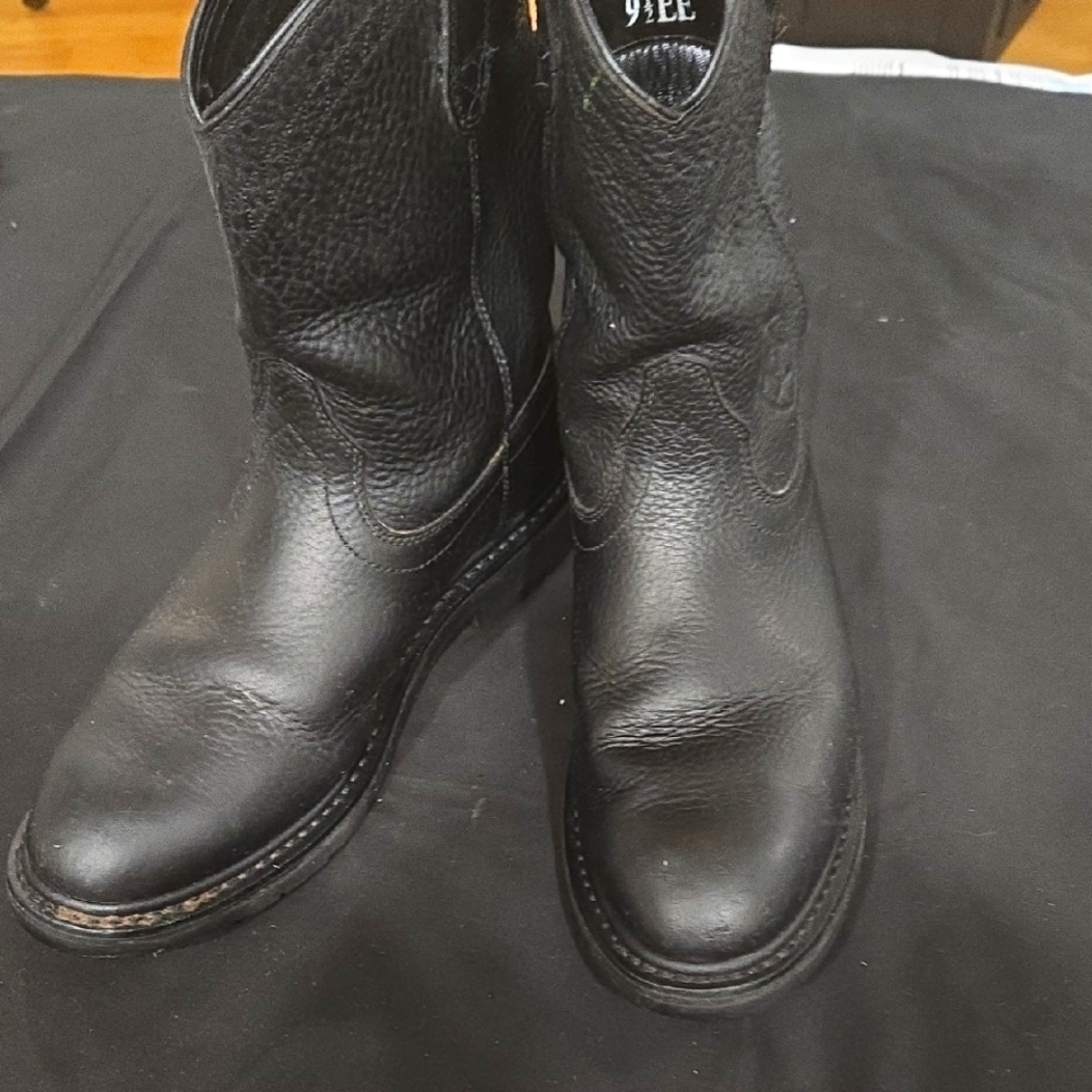 Men's Ariat Black Leather Cowboy Boots